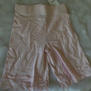 Light pink biker shorts